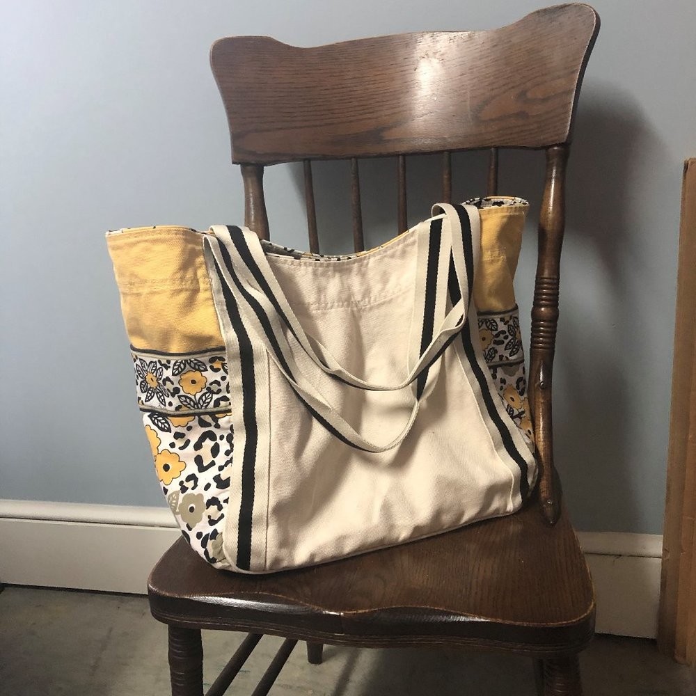 Vera Bradley Large Colorblock Tote Go Wild